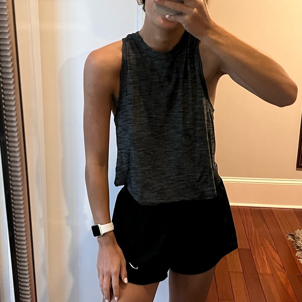 LULULEMON Grey Open Back Tank